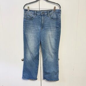 Athleta SculptTek High Rise Cropped Jeans Size 10 Morro Wash Stretch Denim